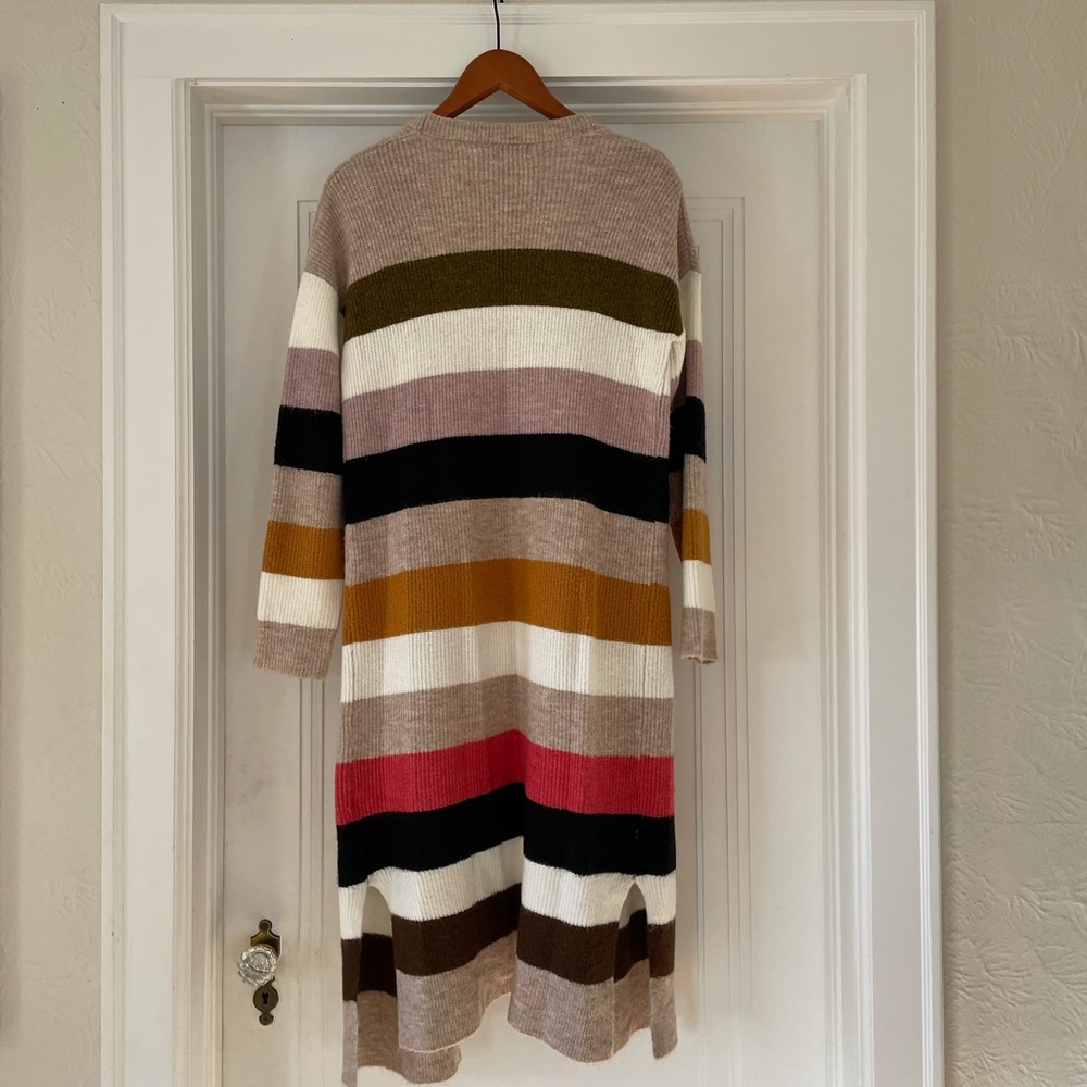 Long Colorful Duster Sweater - Picture 6 of 12